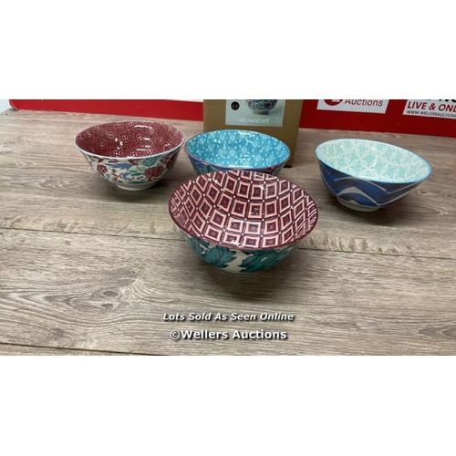 135 - VIBRANCE STONEWARE BOWL SET / MINIMAL SIGNS OF USE / A17