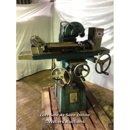 66 - VICTAEAGLE SURFACE GRINDER, COMPLETE WITH DIAMOND DRESSER AND HERBERT DIE HEAD SHARPENERS, IN WORKIN... 