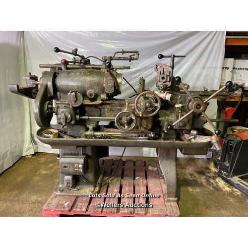 68 - H. W. WARD AND SON CAPSTAN 2A LATHE, 3 PHASE, INCL. 3 JAW CHUCK, IN WORKING ORDER