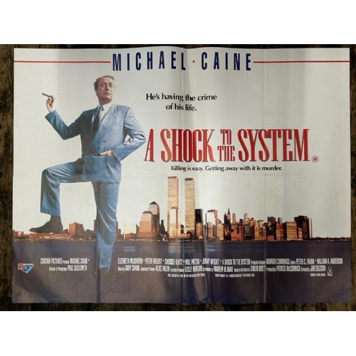 616 - A SHOCK TO THE SYSTEM STARRING MICHAEL CAINE, ORIGINAL FILM POSTER, 101CM W X 76CM H