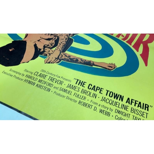 627 - THE CAPE TOWN AFFAIR, ORIGINAL FILM POSTER, PRINTED IN THE USA, 69CM W X 104CM H