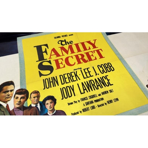 634 - THE FAMILY SECRET ORIGINAL FILM POSTER, 51/356, PRINTED IN THE USA, 69.5CM W X 104CM H