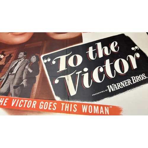 635 - TO THE VICTOR STARRING DENNIS MORGAN, ORIGINAL FILM POSTER, 48/847, MADE IN THE USA, 68.5CM X 105CM