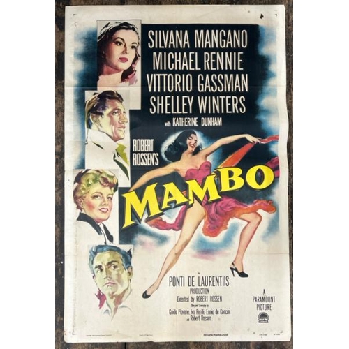 639 - MAMBO, ORIGINAL FILM POSTER, 54/465, 68.5CM X 104CM H