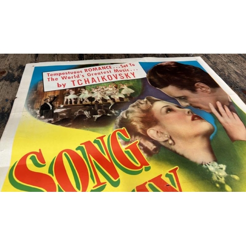 640 - SONG OF MY HEART, ORIGINAL FILM POSTER, 69CM W X 104CM H