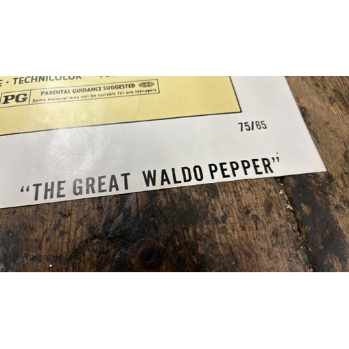 653 - THE GREAT VALDO PEPPER, THE SECOND GREATEST FLYER IN THE WORLD STARRING ROBERT REDFORD, ORIGINAL FIL... 