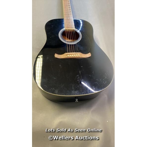 9503 - FENDER FA-SERIES ACOUSTIC GUITAR MODEL FA-125 BLK INCL. CASE