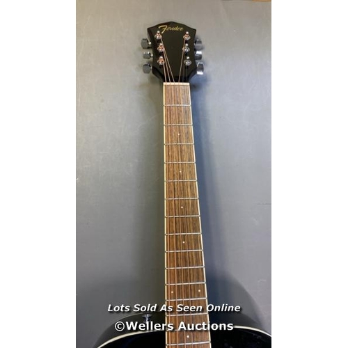 9503 - FENDER FA-SERIES ACOUSTIC GUITAR MODEL FA-125 BLK INCL. CASE