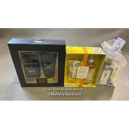 9562 - X1 NEW AVOCA VANITY KIT INCL. LIQUID SOAP 300ML AND SOAP 150G / X1 NEW GOLDDIGGA DOLLAR INCL. EAU DE... 