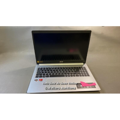 9589 - ACER ASPIRE 5 / 8GB RAM / 500GB HD / RYZEN 5 5500U @ 2.10GHZ / SN: NXA84CF00320800E707600 / WINDOWS ... 