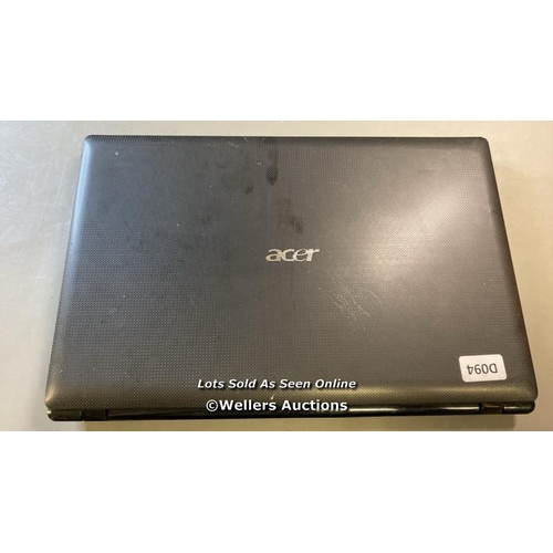 9607 - ACER ASPIRE 7741 SERIES / 3GB RAM / 500GB HD / I3-M370 @ 2.40GHZ / SN: LXPXA0206503902C102000 - MISS... 