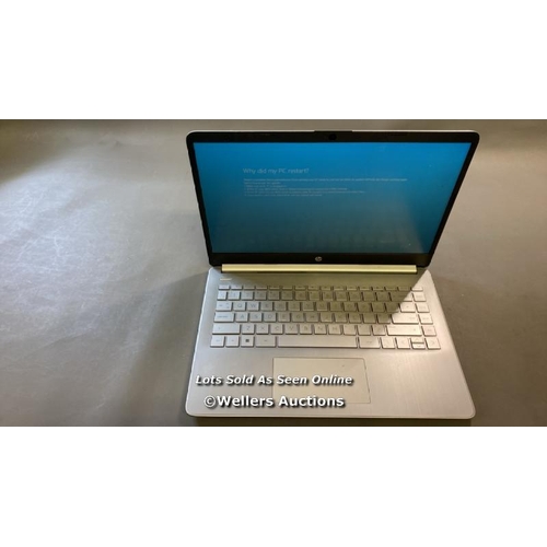 9608 - LAPTOP MODEL 14SFQ0059NA / 4GB RAM / 64GB HD / AMD 3020E @ 1.20GHZ / SN: 5CD2245W0V / WINDOWS 10 OPE... 