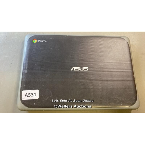 9611 - ASUS CHROMEBOOK MODEL C203X / SN: L6NXMA03L33527H - FACTORY SETTINGS RESTORED