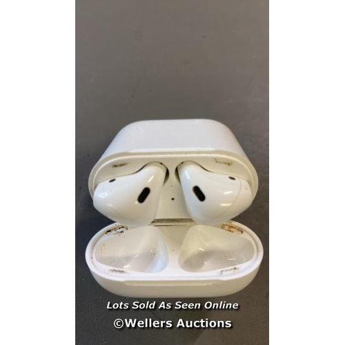 9649 - APPLE AIRPODS A1602 SERIAL H3VF97LBLX2Y - BLUETOOTH CONNECTION TESTED