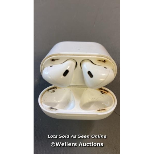 9653 - APPLE AIRPODS A1938 SERIAL H26CGKTPJMMT - BLUETOOTH CONNECTION TESTED