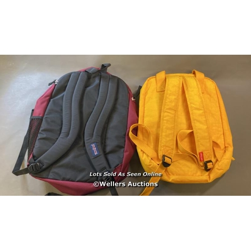 9666 - X2 BACKPACKS INCL. ARTSAC AND JANSPORT