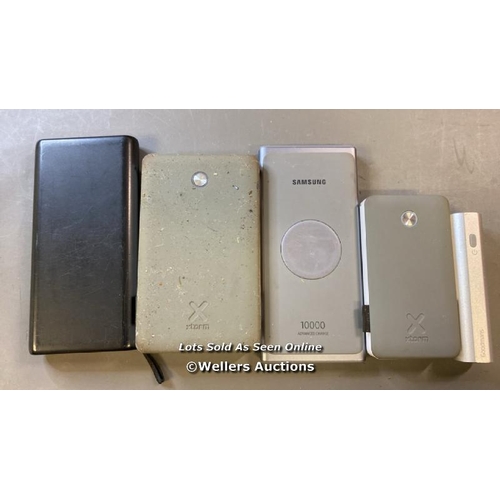 9718 - X5 POWERBANKS INCL. XTORM AND SAMSUNG