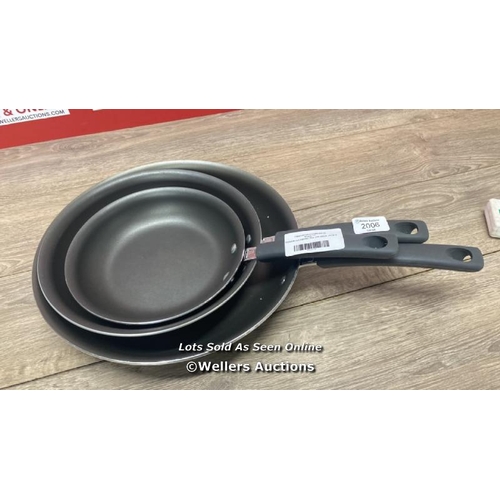 2006 - TRAMONTINA FRYING PAN 3PK (20CM, 25CM & 30CM) / SIGNS OF USE / C25