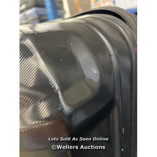 2017 - SAMSONITE ENDURE 2PC. HARDSIDE LUGGAGE SET / SIGNS OF USE / LARGE CASE HEAVILY DAMAGED / COMBINATION... 