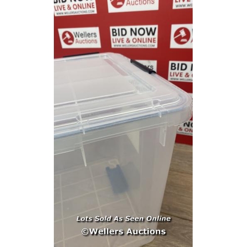 2052 - IRIS 70L STORAGE BOX / DAMAGED CLIPS / MINIMAL SIGNS OF USE / C29