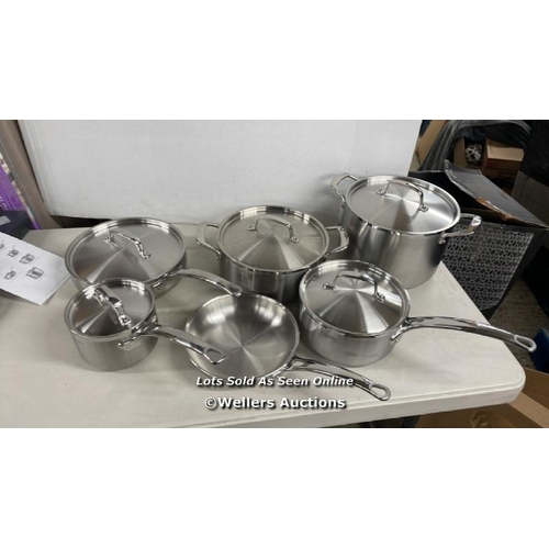 2063 - TRAMONTINA STAINLESS COOKWARE SET / MINIMAL SIGNS OF USE / P10