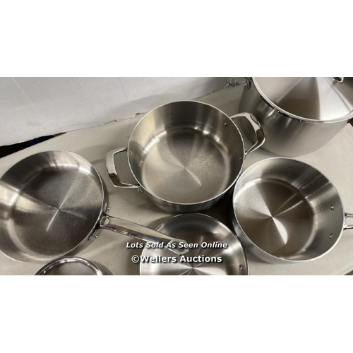 2063 - TRAMONTINA STAINLESS COOKWARE SET / MINIMAL SIGNS OF USE / P10