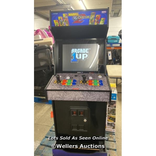 2110 - ARCADE1UP 5FT (154CM) MARVEL VS CAPCOM 2 ARCADE CABINET / INTERMITTENT POWER / MINIMAL SIGNS OF USE ... 