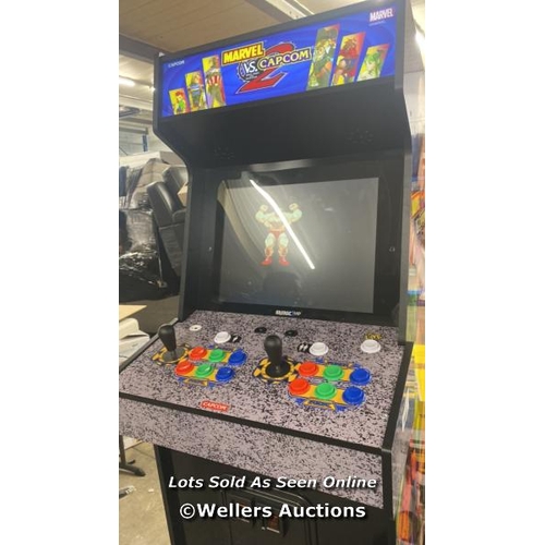 2110 - ARCADE1UP 5FT (154CM) MARVEL VS CAPCOM 2 ARCADE CABINET / INTERMITTENT POWER / MINIMAL SIGNS OF USE ... 