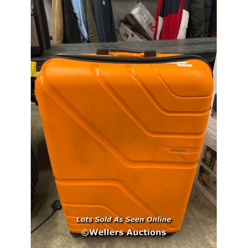 2133 - AMERICAN TOURISTER JETDRIVER LARGE 4 WHEEL SPINNER CASE / COMBINATION UNLOCKED / SIGNS OF USE / P12