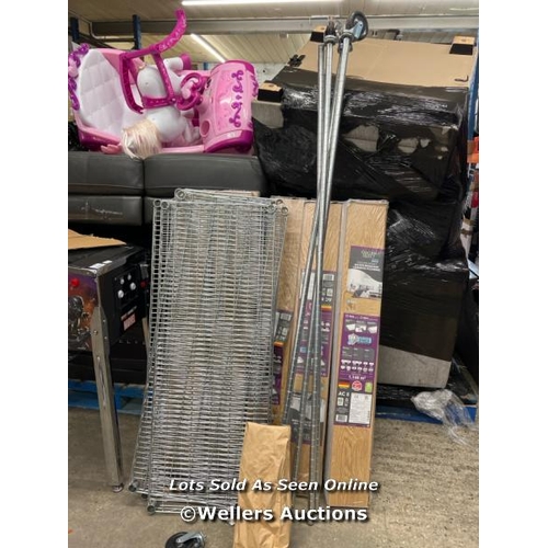 2164 - TRINITY 6 TIER METAL RACK / SIGNS OF USE / SEE IMAGES FOR CONTENTS   / P11