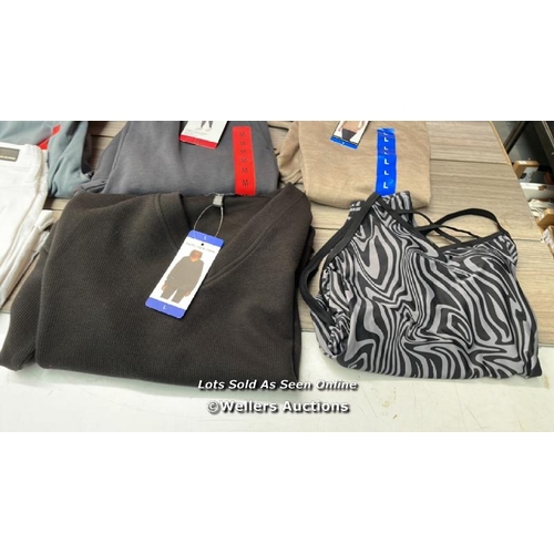 3074 - BAG OF LADIES NEW MIXED CLOTHING INCL. DKNY JEANS, ANDREW MARC, & MONDETTA / G59