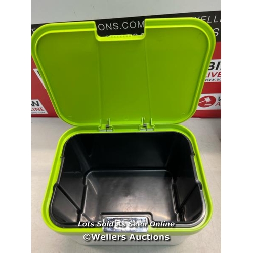 3102 - IBERGRIF - KITCHEN COUNTERTOP BIN WITH LID / MINIMAL SIGNS OF USE / H66