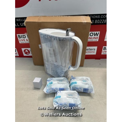 3105 - BRITA STYLE WATER FILTER JUG BLUE (2.4L) STARTER PACK / APPEARS NEW OPEN BOX / H66