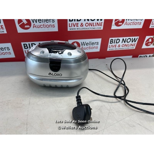 3111 - VLOXO CD-2800 ULTRASONIC CLEANER JEWELLERY CLEANER 600ML 50W 42KHZ / NO POWER / SIGNS OF USE / DAMAG... 