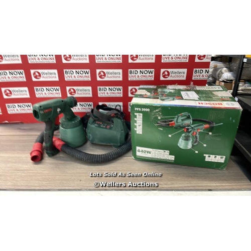 3175 - BOSCH HOME AND GARDEN 603207370 ELECTRIC PAINT SPRAY SYSTEM PFS 2000 / POWERS UP / SIGNS OF USE / H6... 