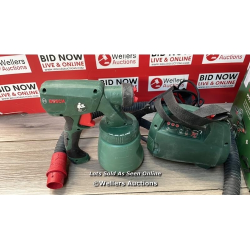 3175 - BOSCH HOME AND GARDEN 603207370 ELECTRIC PAINT SPRAY SYSTEM PFS 2000 / POWERS UP / SIGNS OF USE / H6... 