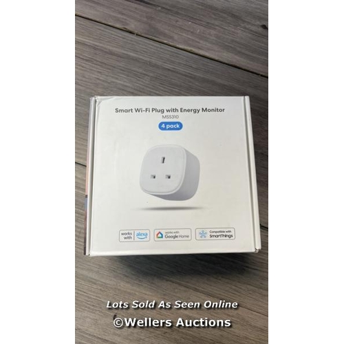 3176 - MEROSS SMART PLUG WITH ENERGY MONITOR,WIFI PLUG REMOTE CONTROL,WI-FI SMART SOCKET WORK WITH ALEXA EC... 