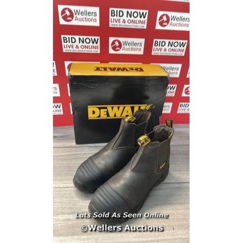 3182 - DEWALT GRAFTON DEALER SAFETY BOOT BROWN, WATER-RESISTANT SIZE 11 / MINIMAL SIGNS OF USE / H7