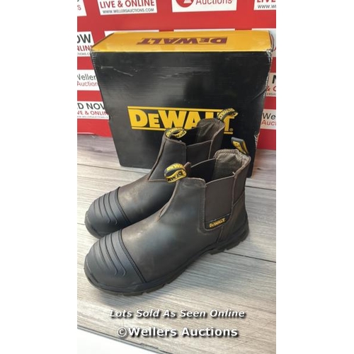 3182 - DEWALT GRAFTON DEALER SAFETY BOOT BROWN, WATER-RESISTANT SIZE 11 / MINIMAL SIGNS OF USE / H7