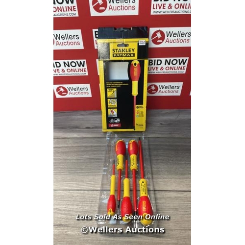 3193 - STANLEY FATMAX VDE 6 PIECE INSULATED SCREWDRIVER SET / APPEARS NEW OPEN BOX / H7