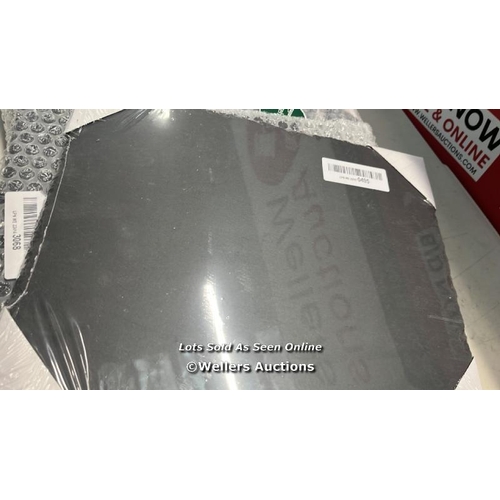 3206 - 6X GENWARE NEV-SLTN-3226 SLATE PLATTER, NATURAL, 32 CM X 26 CM / NEW & SEALED