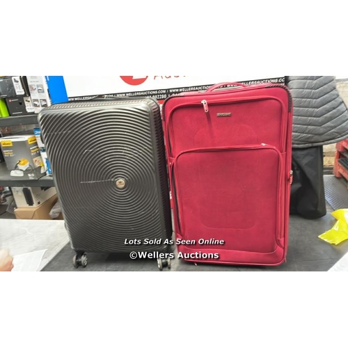 3825 - X2 PRE-OWNED & UN-CHECKED SUITCASES INCL. LANCSPORT