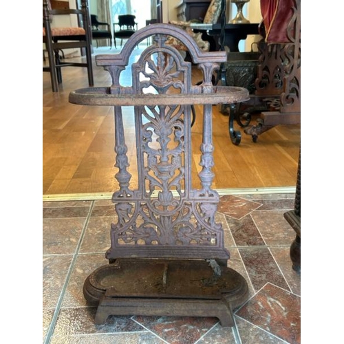 164 - cast iron umbrella stand, 50cm high (collection from private residence in Weybridge, Surrey)