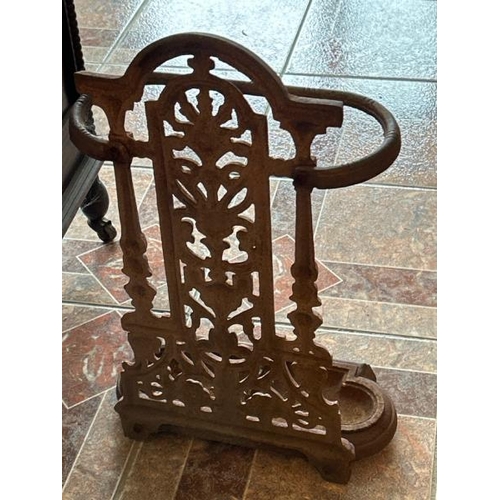 164 - cast iron umbrella stand, 50cm high (collection from private residence in Weybridge, Surrey)