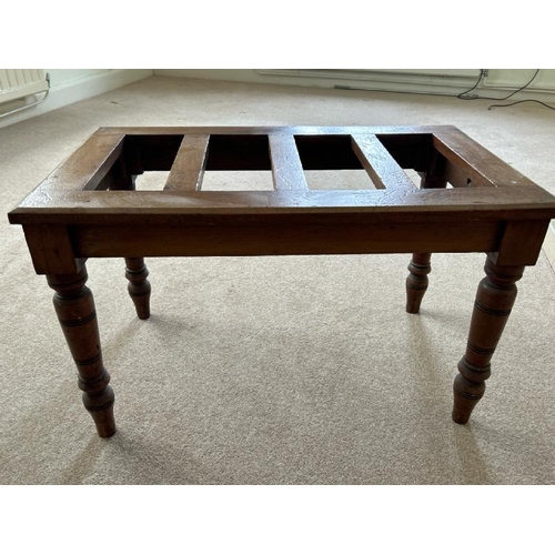 169 - Small pine table frame, 76 x 45 x 45cm (collection from private residence in Weybridge, Surrey)