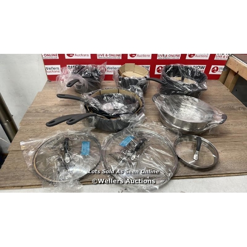 4716 - CIRCULON SCRATCHDEFENSE� COOKWARE SET, 11 PIECE / APPEARS NEW OPEN BOX / A23