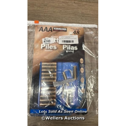 4740 - KIRKLAND SIGNATURE AAA BATTERIES / SEE IMAGES / D17