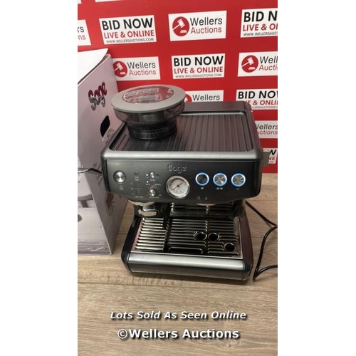 4753 - SAGE THE BARISTA EXPRESS IMPRESS BEAN TO CUP COFFEE MACHINE IN BLACK STAINLESS STEEL (SES876BST4GUK1... 