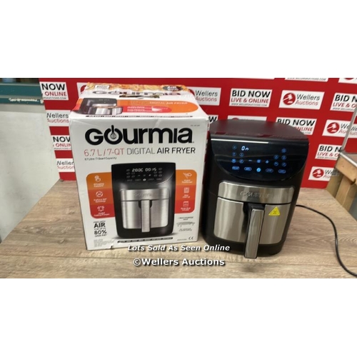 4755 - GOURMIA 6.7L DIGITIAL AIR FRYER / POWERS UP / SIGNS OF USE / W1