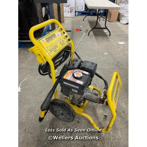 4780 - CHAMPION 76503 3000PSI PETROL PRESSURE WASHER / SIGNS OF USE / UNTESTED / MA